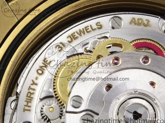 1224 Day Date 40 YG JDF 904L Steel White Stick Dial on President Bracelet VR3255 V3 (Gain Weight) Colorful 1373